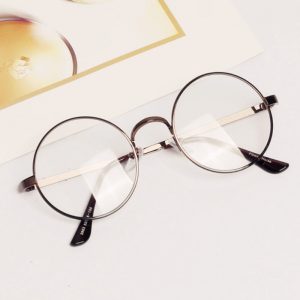 fashion-unisex-retro-round-circle-metal-frame-eyeglasses-font-b-clear-b-font-font-b-lens